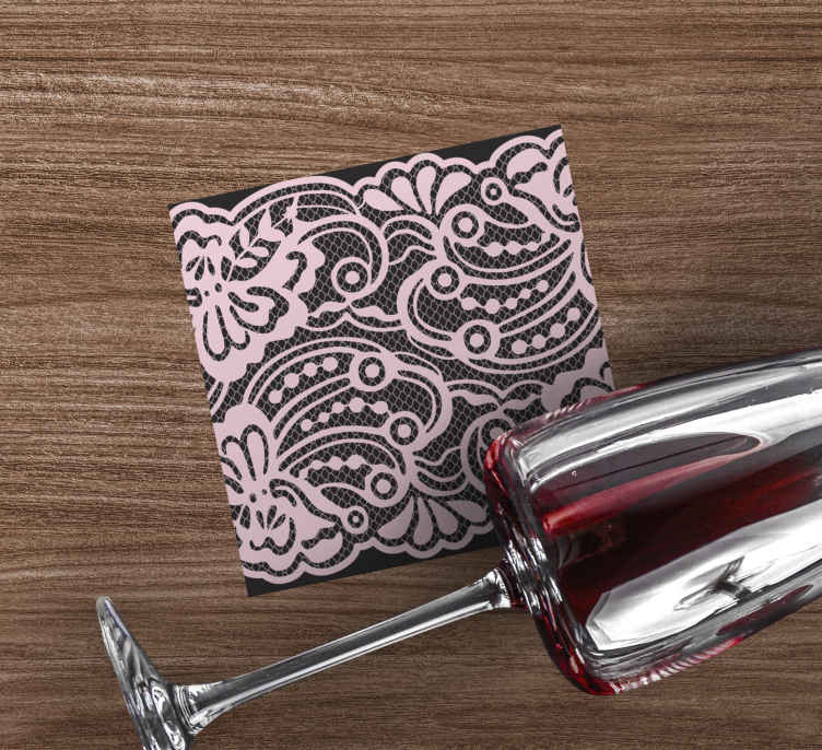 Sous verre moderne motif dentelle élégant - TenStickers