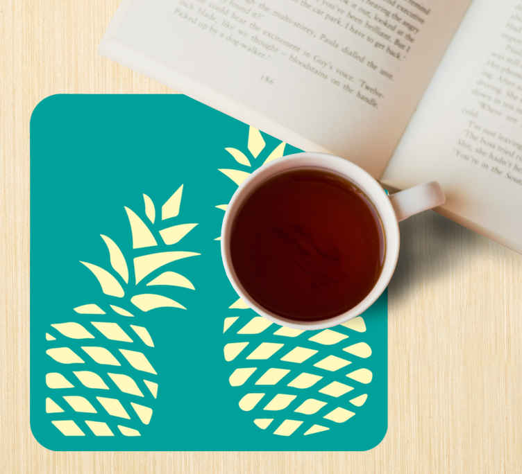Untersetzer Modern Ananas liebe - TenStickers