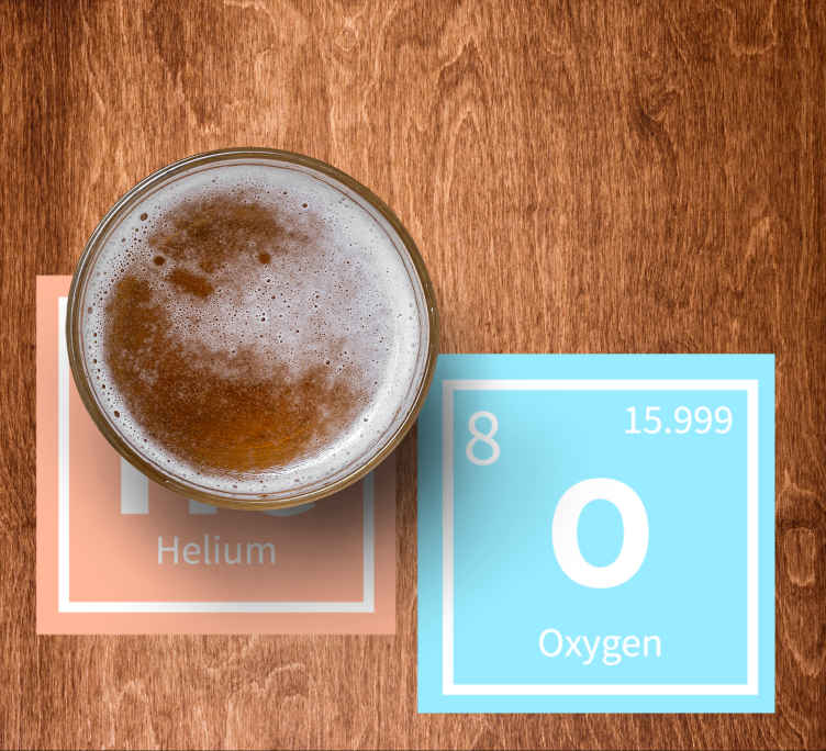 Sous verre bière style Élémentaire - TenStickers
