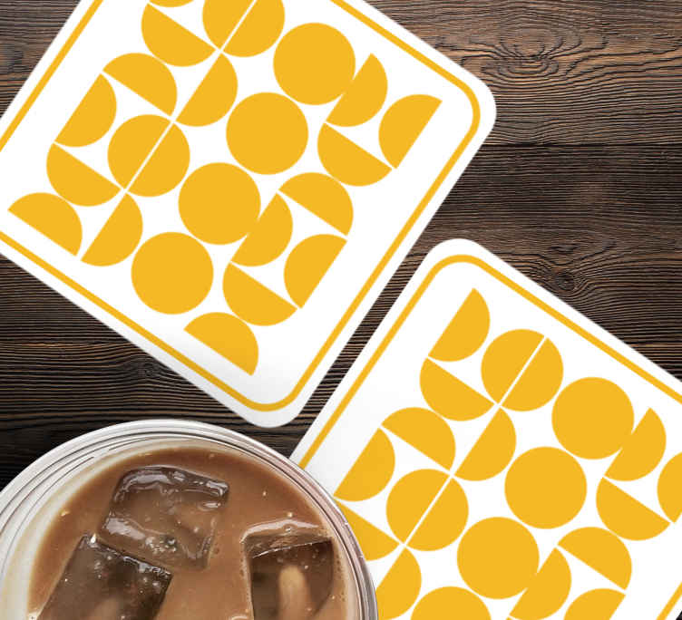 Untersetzer mit geometrischen formen - TenStickers