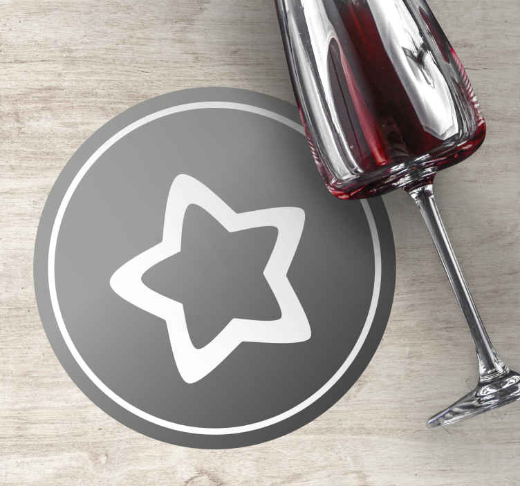 Posavasos original Gradiente de estrella de metal