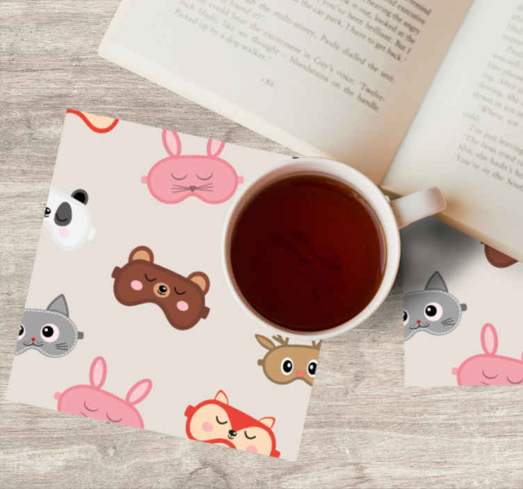 Sottobicchiere moderno Animali maschera per dormire