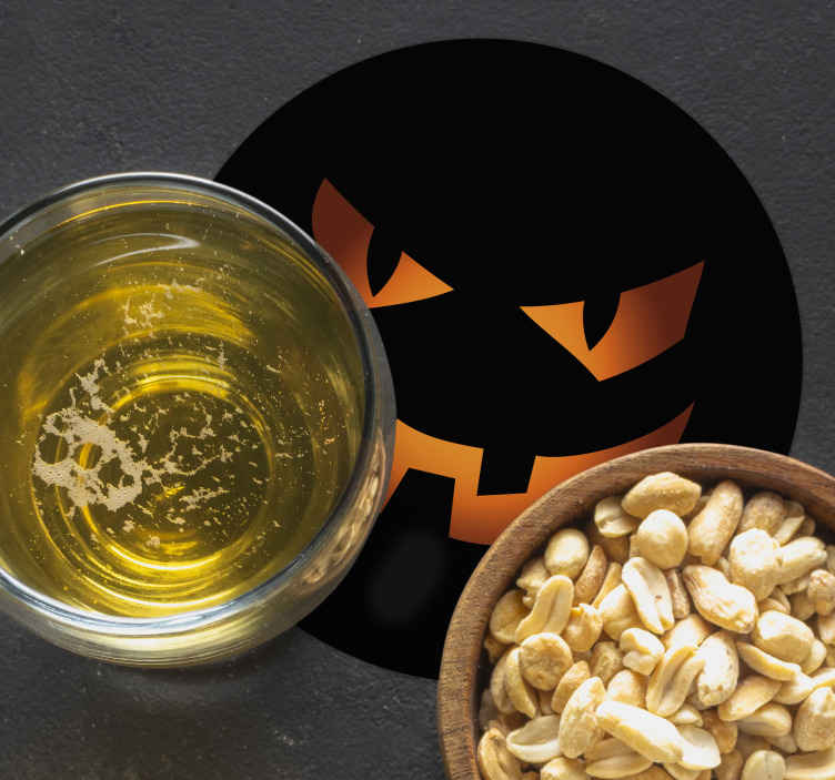 Spaventoso sottobicchiere di bevanda di halloween