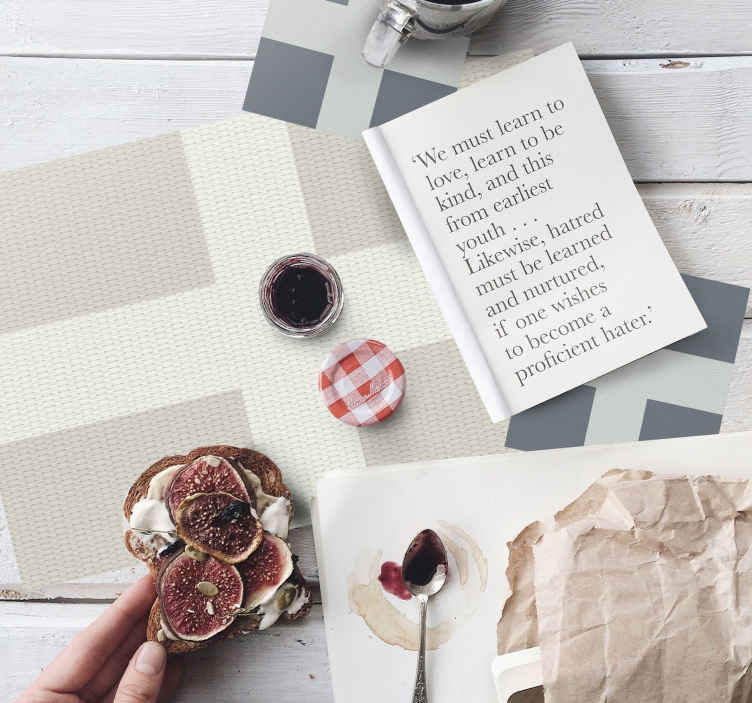 Sottobicchieri in vinile con croce scandinava - TenStickers