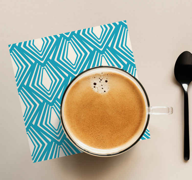 Sottobicchiere moderno Design minimalista astratto blu