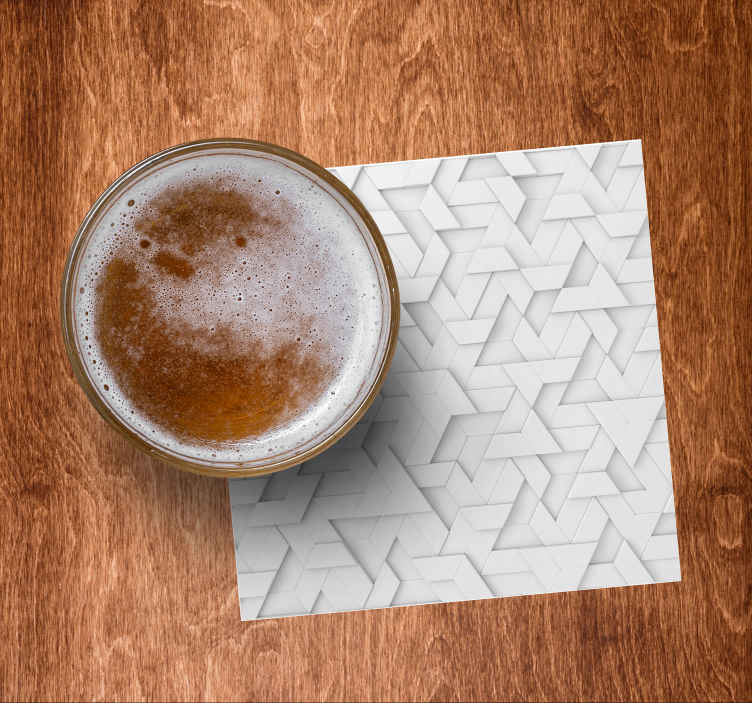 Onderzetters geometrisch textuurpatroon - TenStickers