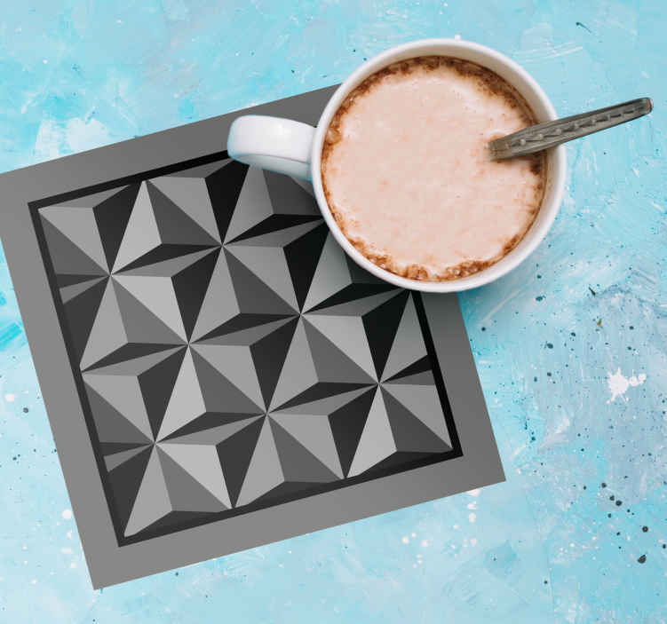 Geometrisk mønster underlag - Tenstickers