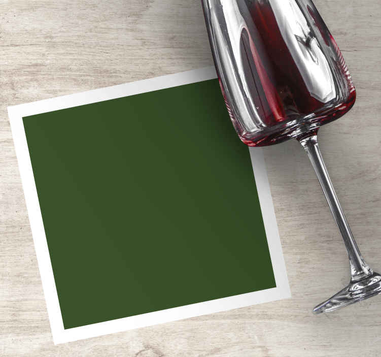 Sous verre moderne surface carrée verte - TenStickers