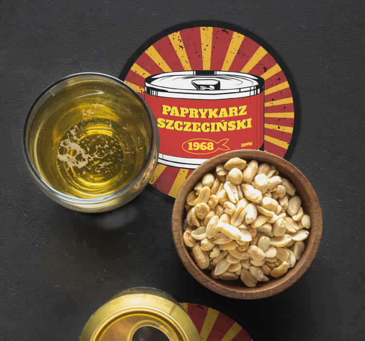 Vintage podstawka pod kubek Paprykarz - TenStickers