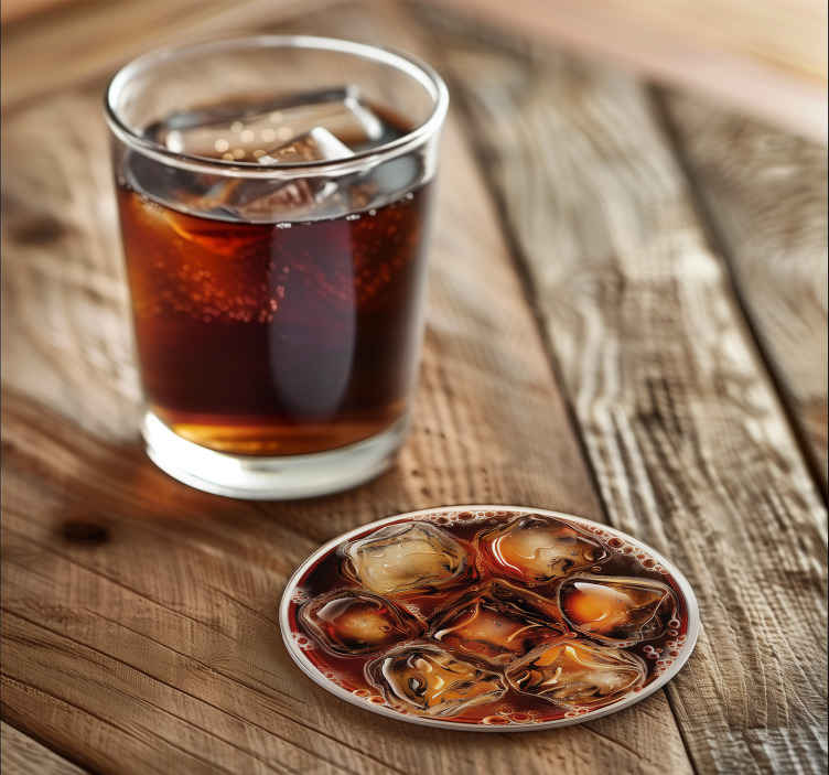 Cola drankje onderzetters - TenStickers