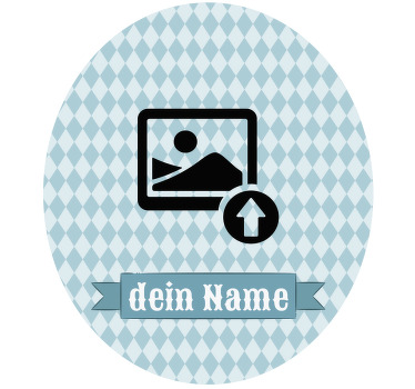 Personalisierte Untersetzer rundes individuelles - TenStickers