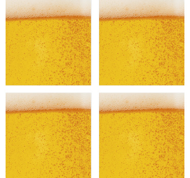 Bier Textur Bierdeckel Untersetzer  - TenStickers