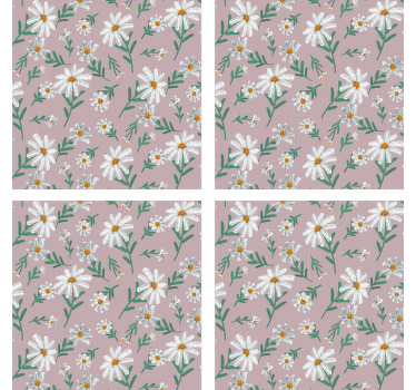 Posavasos floral de los años 70 - TenVinilo