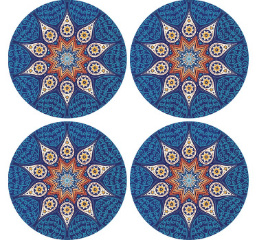 Mandala mosaiikki modernit lasinaluset - Tenstickers