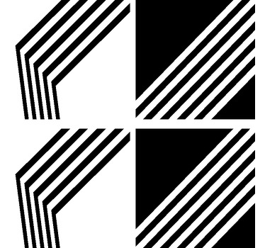 Sottobicchiere  personalizzato moderno Strisce moderne - TenStickers