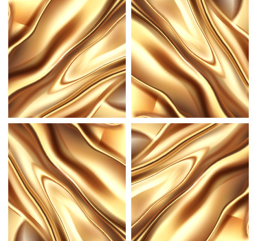 Posavasos textura efecto metal dorado - TenVinilo