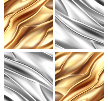 Posavasos textura efecto metal con rayas - TenVinilo