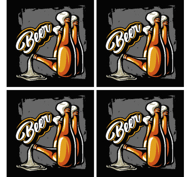Untersetzer Bier Bierflasche - TenStickers