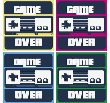 Gamer nørd drikkecoaster - TenStickers