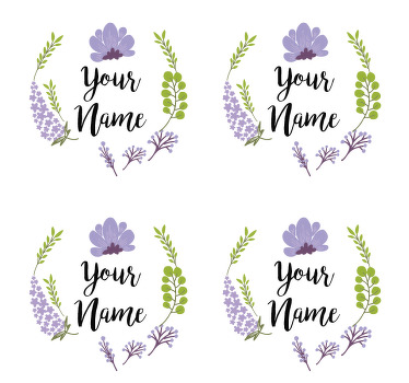 Ihana kukkaisa lasinalunen nimellä - Tenstickers