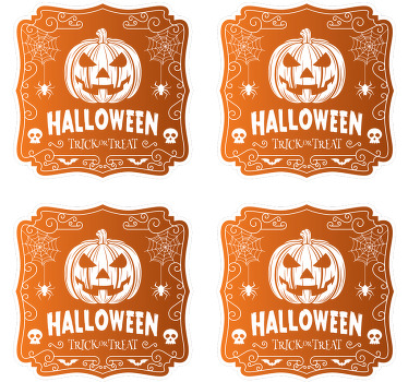 Halloween beer drink coaster - TenStickers