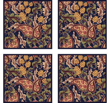 Realistic Paisley Illustration drink coaster - TenStickers