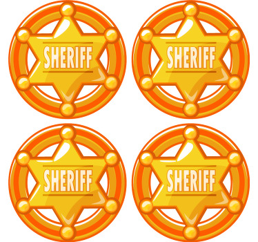 Posavasos redondo estrella sheriff con nombre - TenVinilo