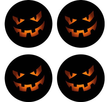 怖いハロウィーンドリンクコースター - TENSTICKERS