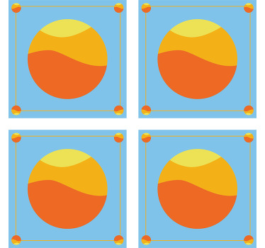 70-luvun aurinkoiset pyöreät vinyylilasit - Tenstickers