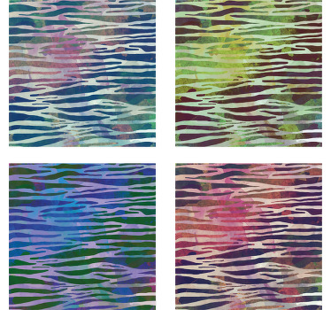 Posavasos textura cebra abstracta - TenVinilo