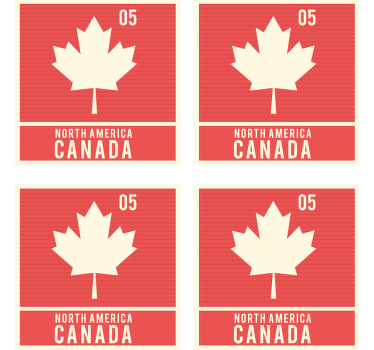 North America vintage coaster - TenStickers