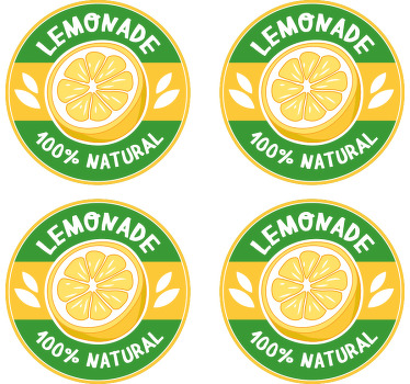 Vintage lemonade vintage coaster - TenStickers