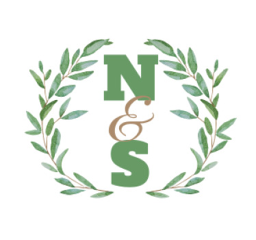 Første bokstaver etterlater tilpasset bryllupsbane - Tenstickers