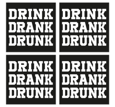 Drikke drak beruset tekstunderlæg - TenStickers