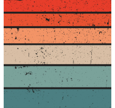 Untersetzer Muster Vintage-linien und -farben - TenStickers