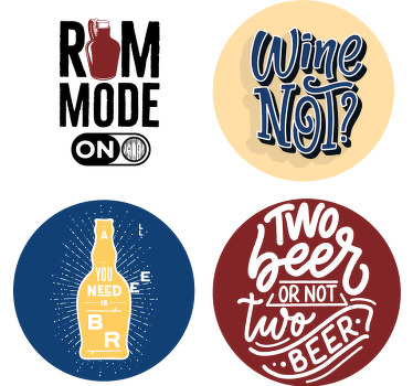 dessous de verre vintage Bar citations drôles - TenStickers