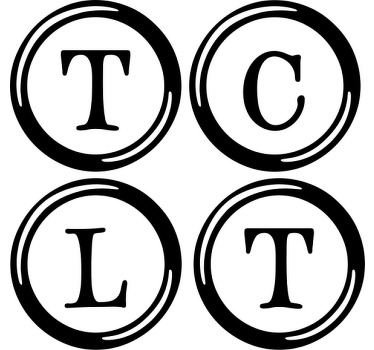 Skrivemaskine bogstaver personlige coastere - TenStickers