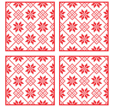 Slaavilainen koriste modernit lasinaluset - Tenstickers