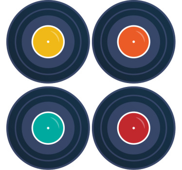 Posavasos vintage Vinilo musical - TenVinilo