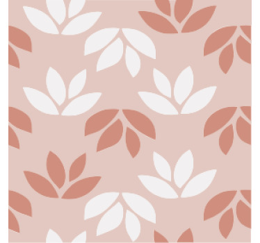 Posavasos vintage Posavasos rosa hoja floral rosa - TenVinilo