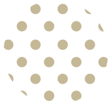 Posavasos modernos Posavasos con lunares beige - TenVinilo