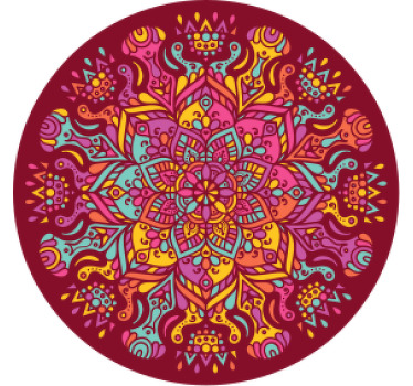 Mandala round more coasters - TenStickers