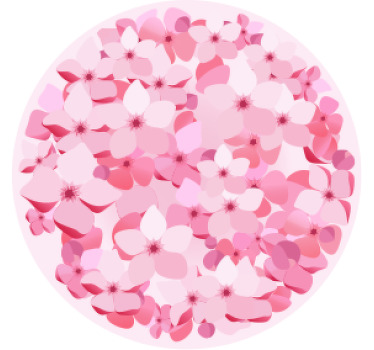 Kirsikkapuu enemmän lasinaluset - Tenstickers