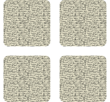 Posavasos vintage Cartas viejas - TenVinilo