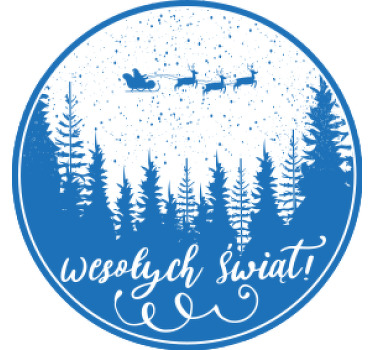 Podkładka pod kubek na święta Wzór jodły - TenStickers