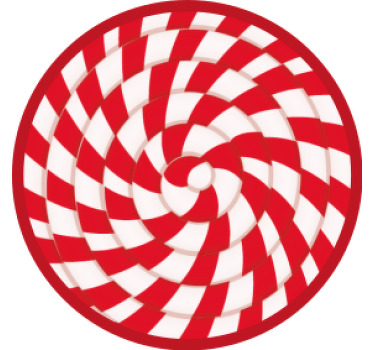 Red bauble christmas coaster - TenStickers