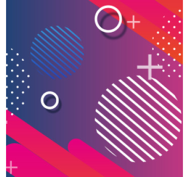 Fargerike sirkler flere glassbrikke - Tenstickers