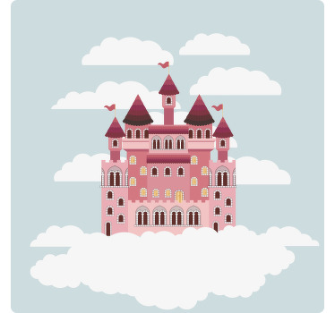 Rosa magisk rike moderne coasters - Tenstickers