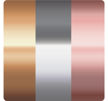 Tři barvy měděná moderní dráha - TenStickers