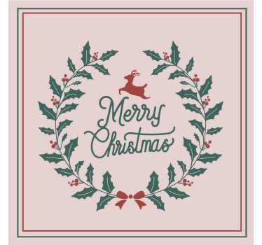 διακοσμητικό στεφάνι χριστουγεννιάτικο λούνα παρκ - TenStickers